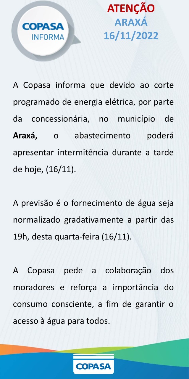 COMUNICADO COPASA