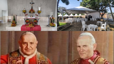 Paróquia Nossa Srª Aparecida realiza Festa de São João XXIII e João Paulo II no bairro Serra Morena em Araxá 