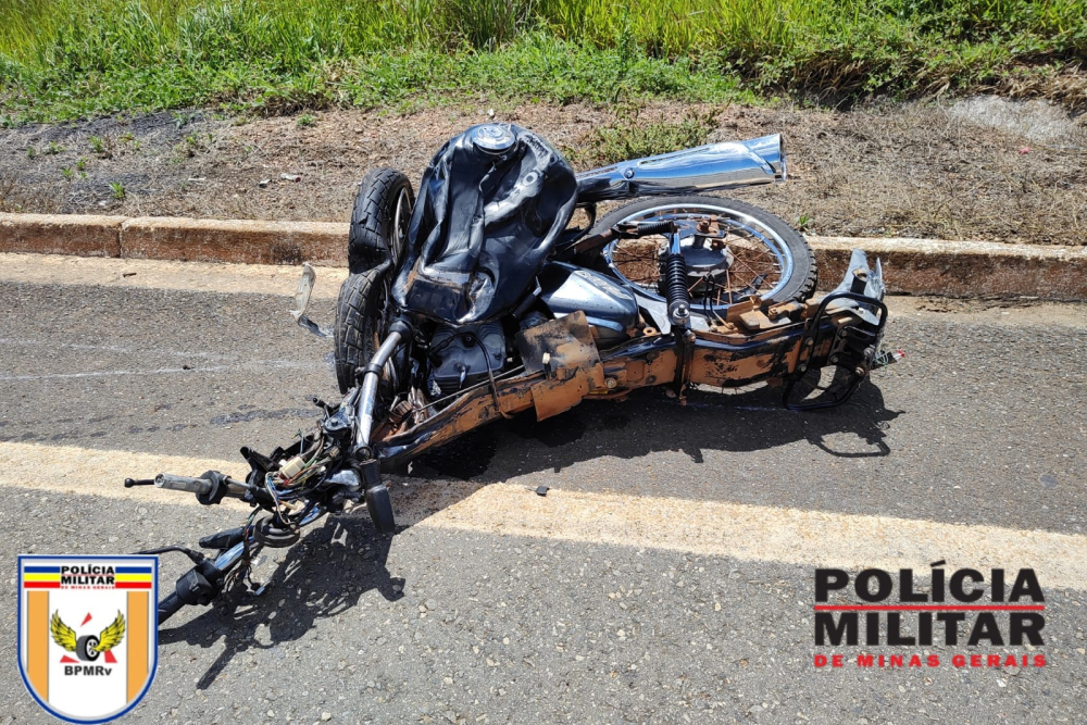 Motociclista de 35 anos morre em acidente na MG-146 em Serra do Salitre neste sábado (2)