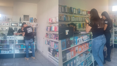 Operação policial apreende em Araxá três aparelhos celulares identificados como produtos de furto e roubo