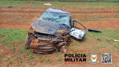 Colisão deixa uma pessoa ferida em Romaria neste domingo (17)