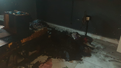 Residência no bairro Domingos Zema é atingida por incêndio provocado por familiar embriagado
