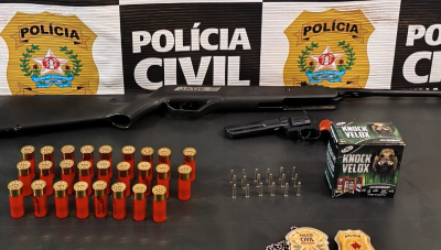 Homem é preso com mais de 40 munições durante operação da Polícia Civil em Campos Altos