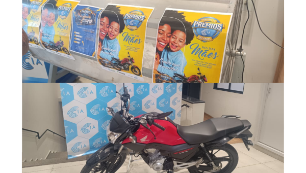 Festival de Prêmios da Acia entrega primeira moto da campanha em Araxá
