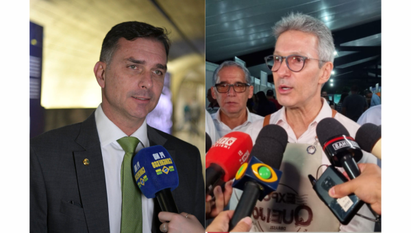 Zema diz estar decepcionado com Flávio Bolsonaro, mas nega ruptura política
