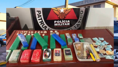 Polícia Militar apreende quase 8 quilos de crack e mais de 17 quilos de maconha em Araxá