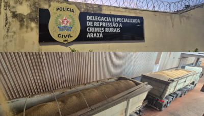 Polícia Civil recupera 40 toneladas de soja desviadas durante transporte de carga de empresa de Araxá