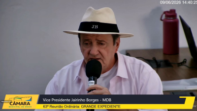 Jairinho Borges apresenta projeto de lei para renomear trecho da Avenida Arafértil