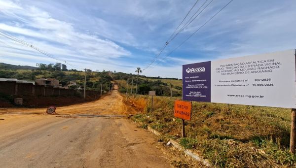 Obras no trecho do Mourão Rachado em Araxá avançam e devem ser concluídas em até 60 dias