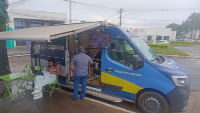 Agência Móvel da Copasa retorna a Araxá com atendimento itinerante e facilidades para negociação de débitos
