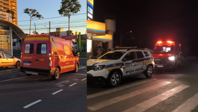 Acidentes com motocicletas deixam dois feridos em Araxá