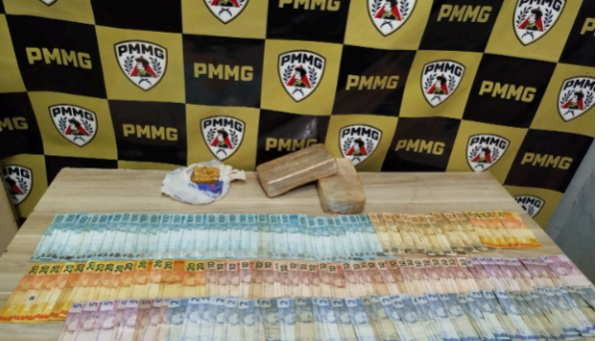 Prisão por tráfico de drogas no bairro Francisco Duarte em Araxá resulta na apreensão de crack e dinheiro