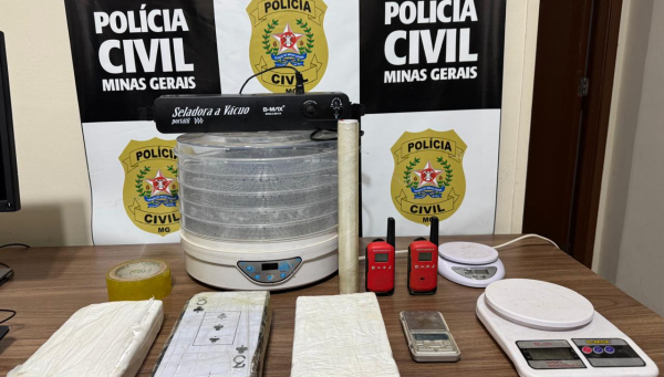 Polícia Civil fecha laboratório de cocaína que poderia movimentar mais de R$ 900 mil em Araxá