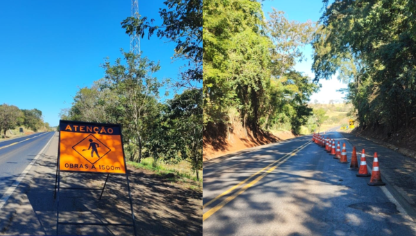 Obras na BR-262 exigem atenção redobrada de motoristas entre Araxá e Uberaba