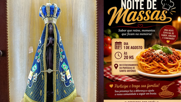 Noite das Massas arrecada recursos para obras da Paróquia Nossa Senhora Aparecida em Araxá