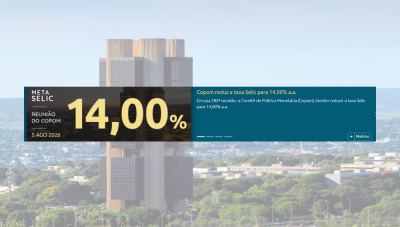 Banco Central reduz taxa Selic para 14% ao ano e anuncia quarto corte dos juros básicos da economia