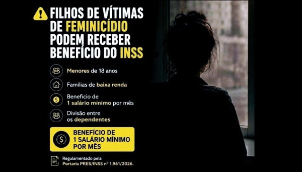 Lei garante pensão especial para menores que perderam a mãe em feminicídio