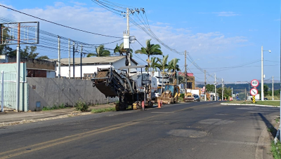 Atenção motoristas: Avenida Geraldo Porfírio Botelho recebe início de recapeamento em Araxá