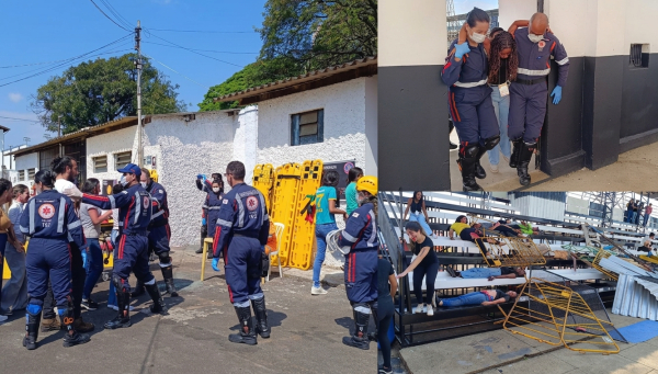 Pânico simulado e resposta real: Forças de segurança treinam atendimento a múltiplas vítimas em Araxá