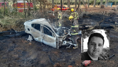 Homem morre após carro bater em carreta na BR-262, em Araxá