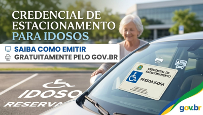 Credencial de estacionamento para idosos