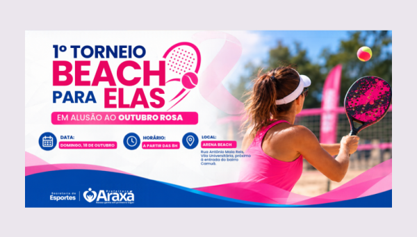 Araxá promove 1º Torneio Beach para Elas com atividades gratuitas neste domingo (18)